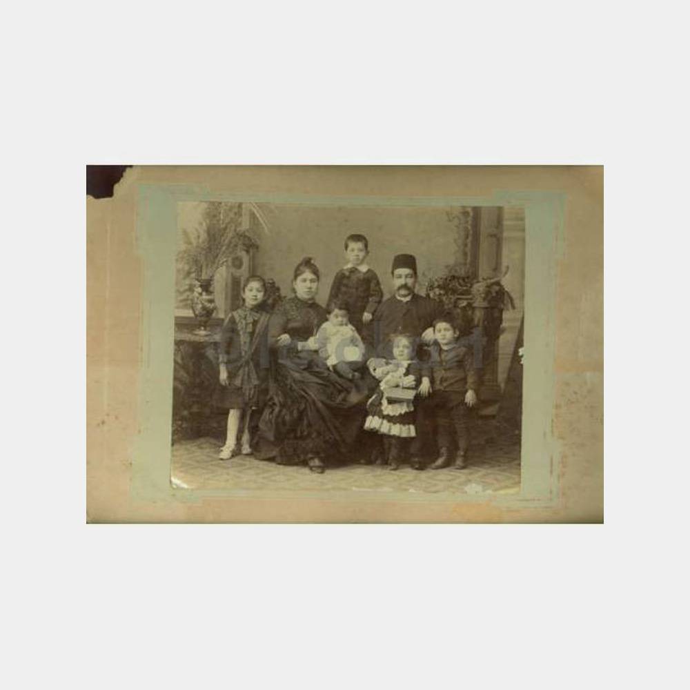 1900 Osmanlı Ailesi Fotoğraf fotokart