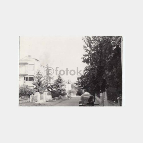 1950 Kadıköy Sokak Damalı Taksi Oto Konulu Fotoğraf