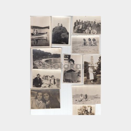 1940 Burgazada Aile Albümünden 27 Adet Fotoğraflar Lotu