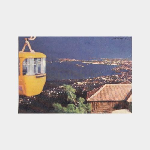 1975 İzmir Balçova Teleferiği Görünüş Kartpostal